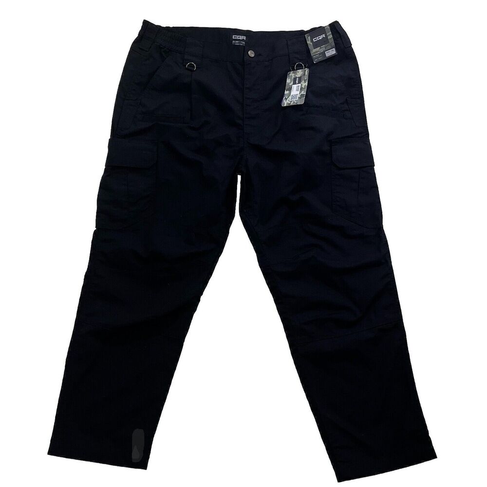 New CQR Gear Tactical Pants Series Black Cargo Ripstop Duratex Mens 40X30 NWT